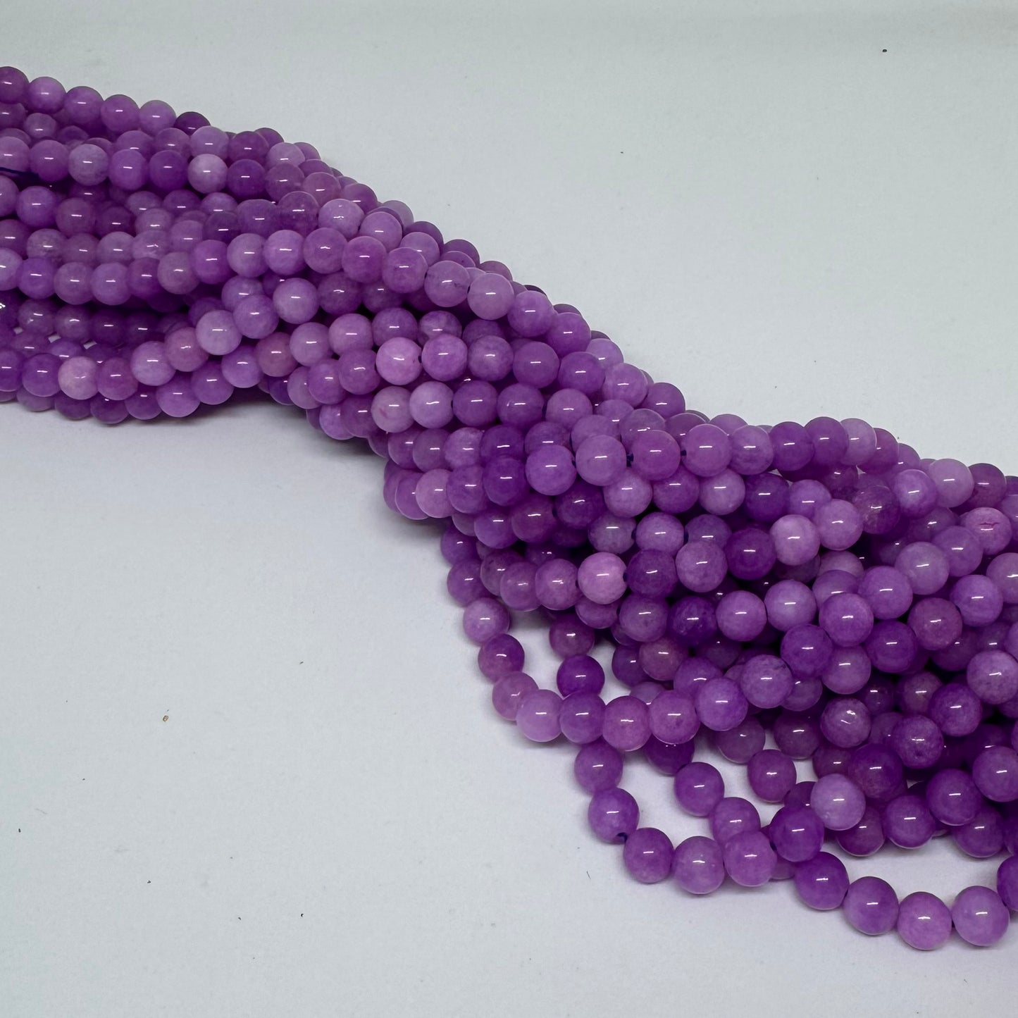 Lila Chalcedon 8mm (45 Stück)