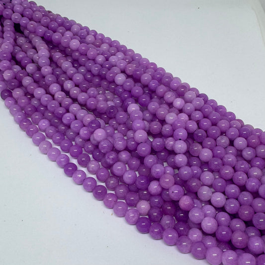 Lila Chalcedon 8mm (45 Stück)