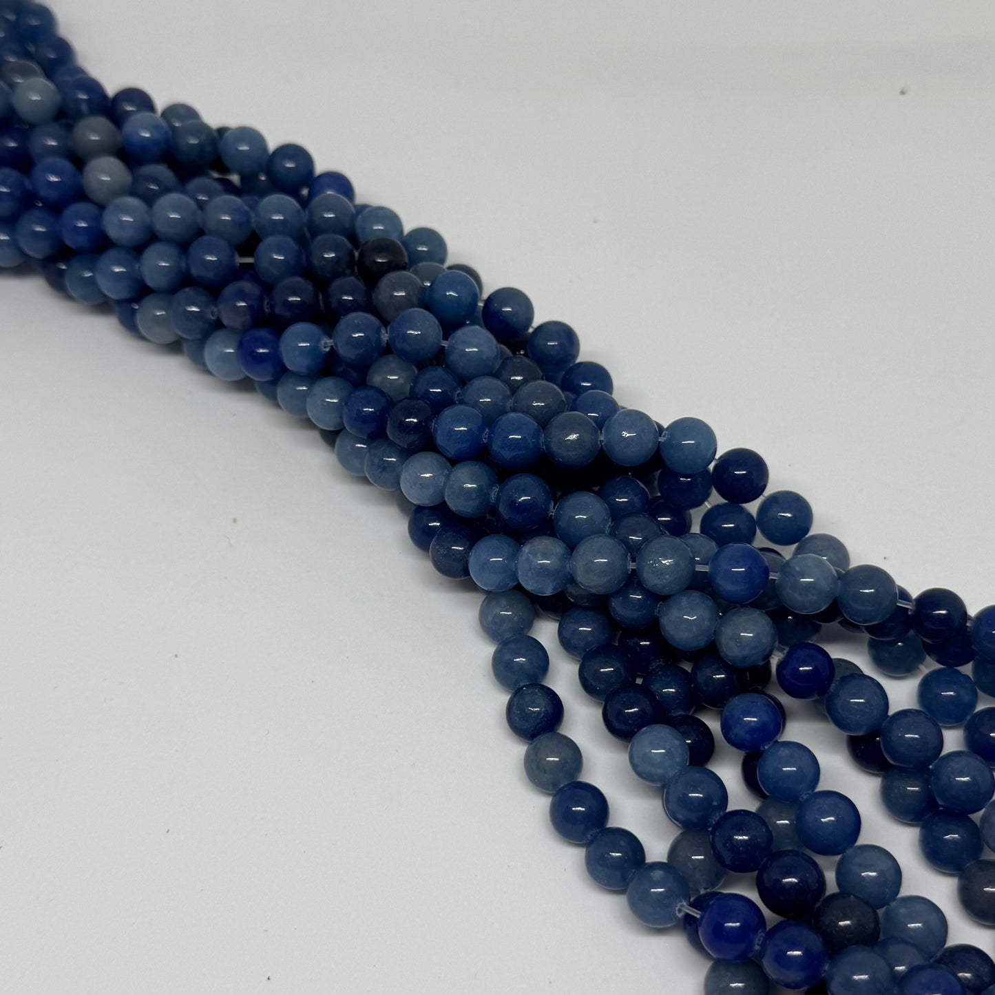 Blauer Aventurin 8mm (45 Stück)