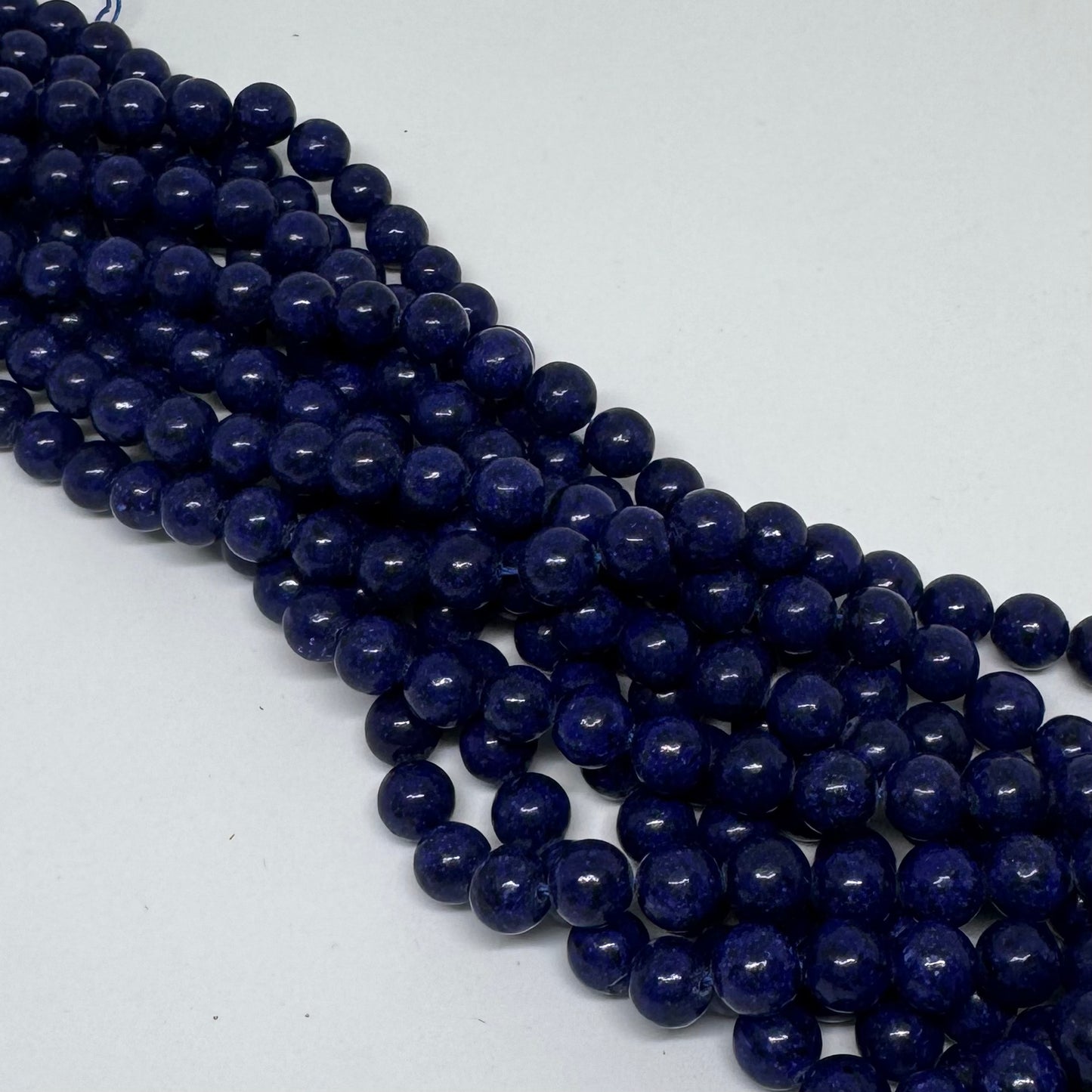 Synthetischer Lapislazuli 8mm (45 Stück)