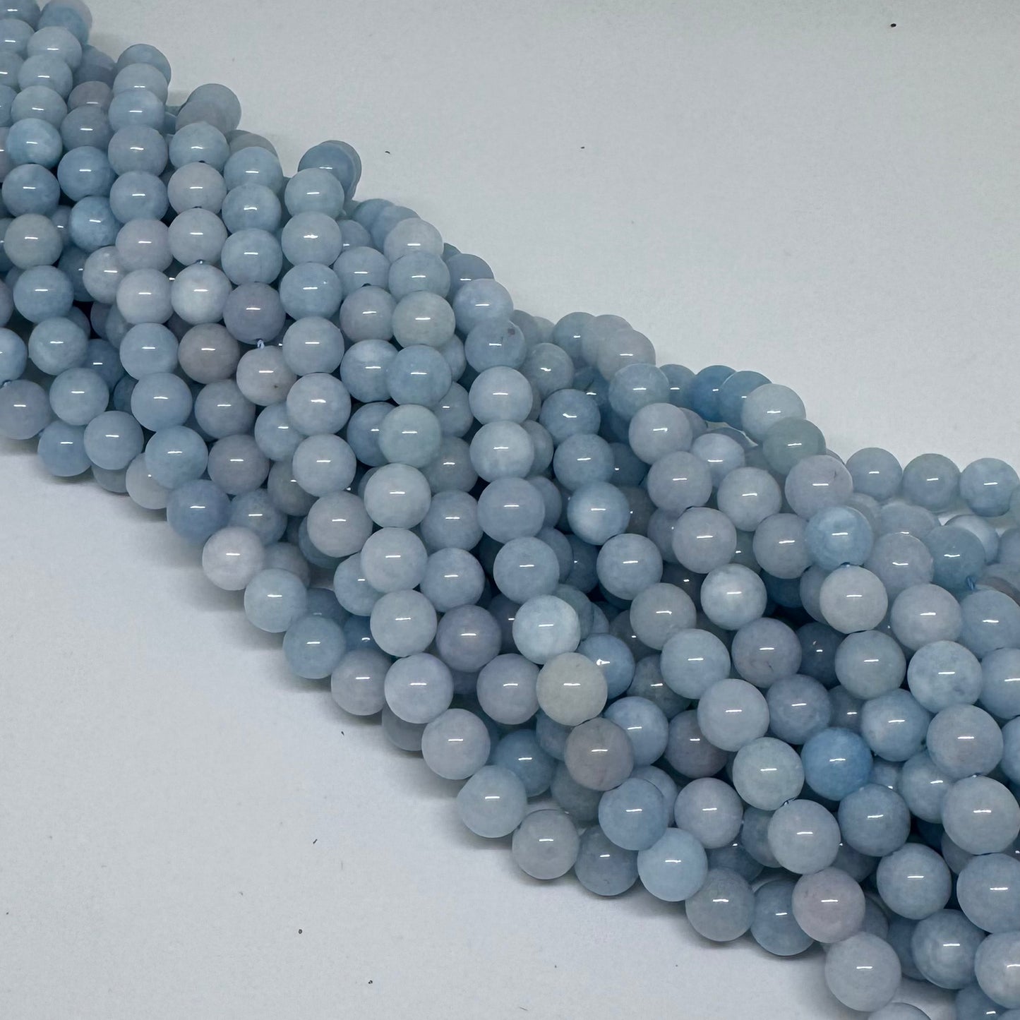 Chalcedon hellblau 8mm (45 Stück)