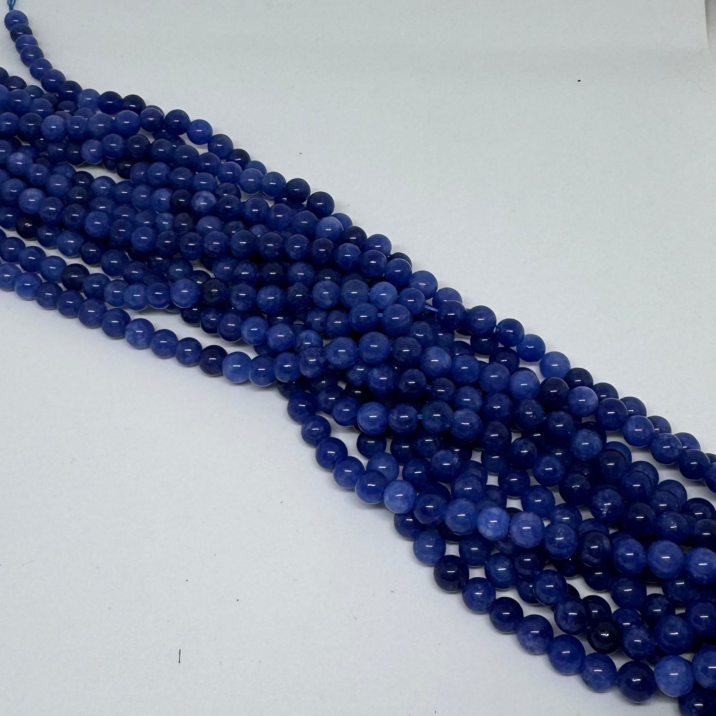 Chalcedon dunkelblau 8mm (45 Stück)
