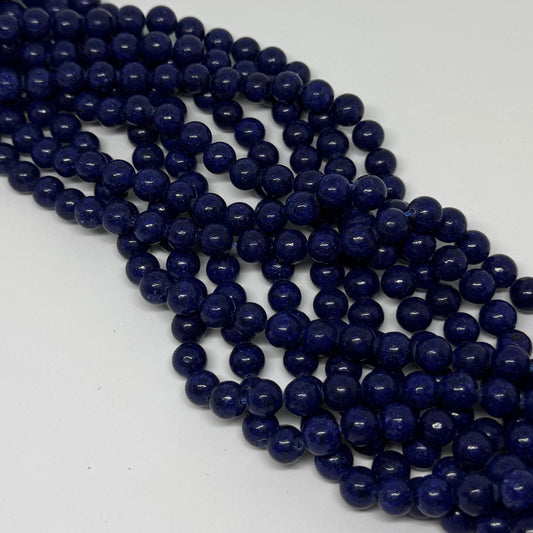 Synthetischer Lapislazuli 8mm (45 Stück)