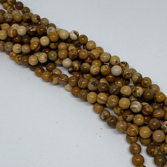 Landschaftsjaspis 8mm (45 Stück)