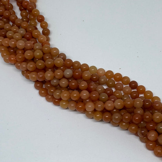 Roter Aventurin 8mm (45 Stück)