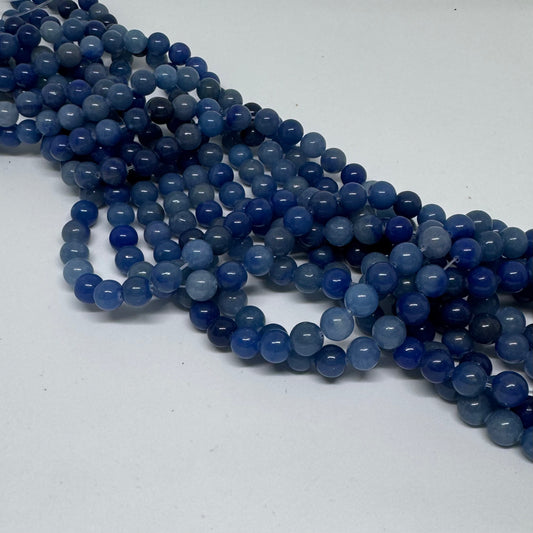 Blauer Aventurin 8mm (45 Stück)