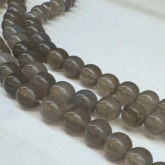 Achát šedý 8mm (45ks) - sicipotreby
