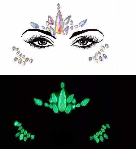 Svítící kamínky na obličej Aura - sicipotreby