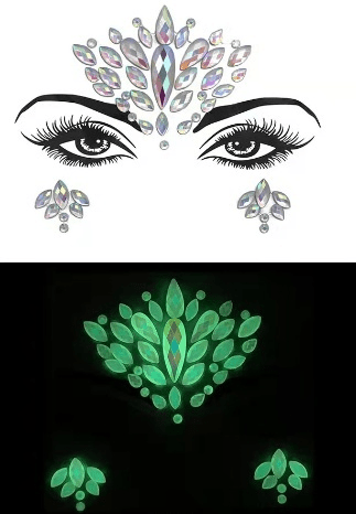 Svítící kamínky na obličej Dazzle - sicipotreby