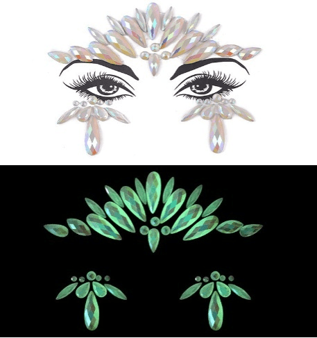 Svítící kamínky na obličej Whisper - sicipotreby