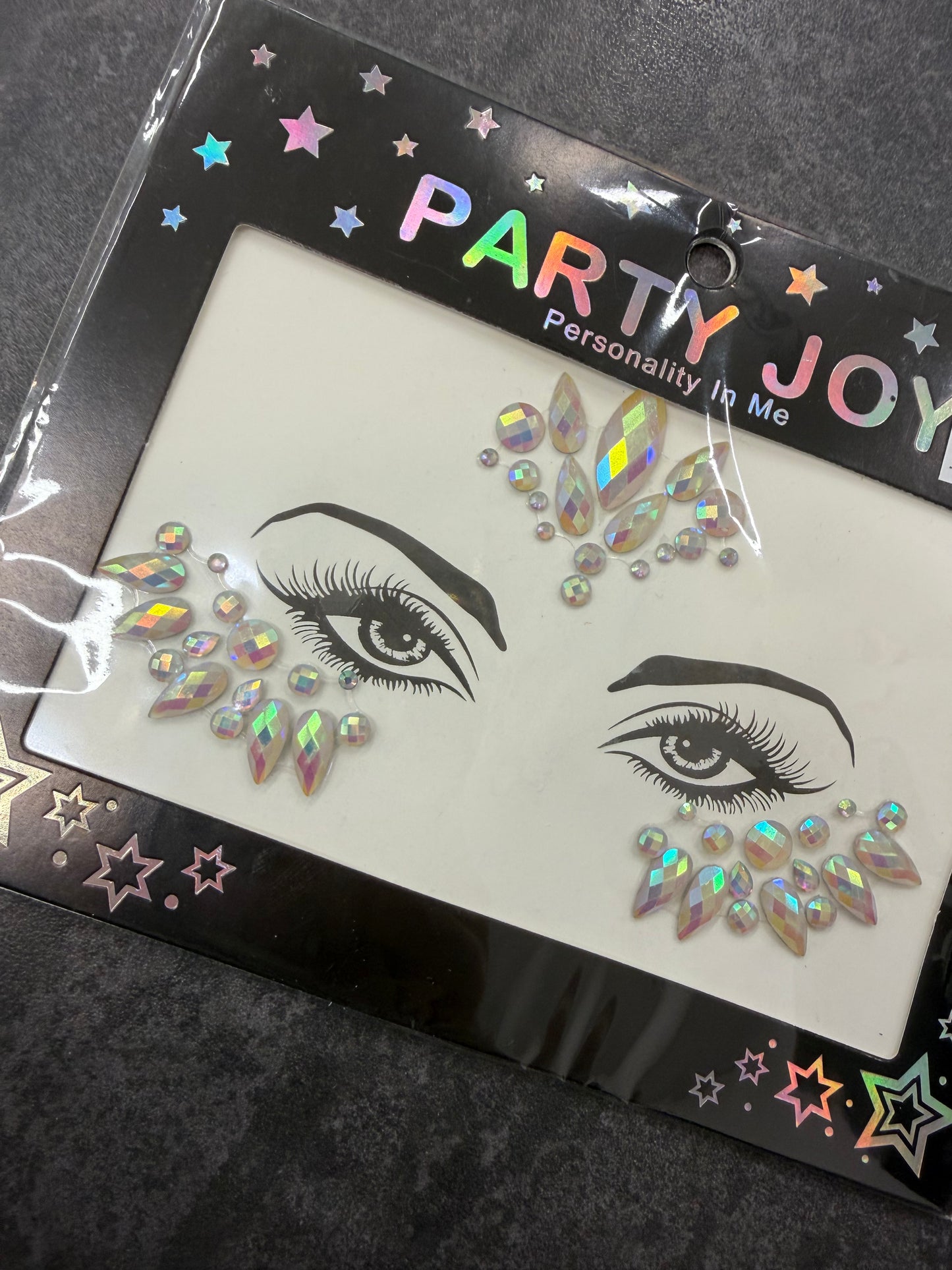 Svítící kamínky na obličej Luminous