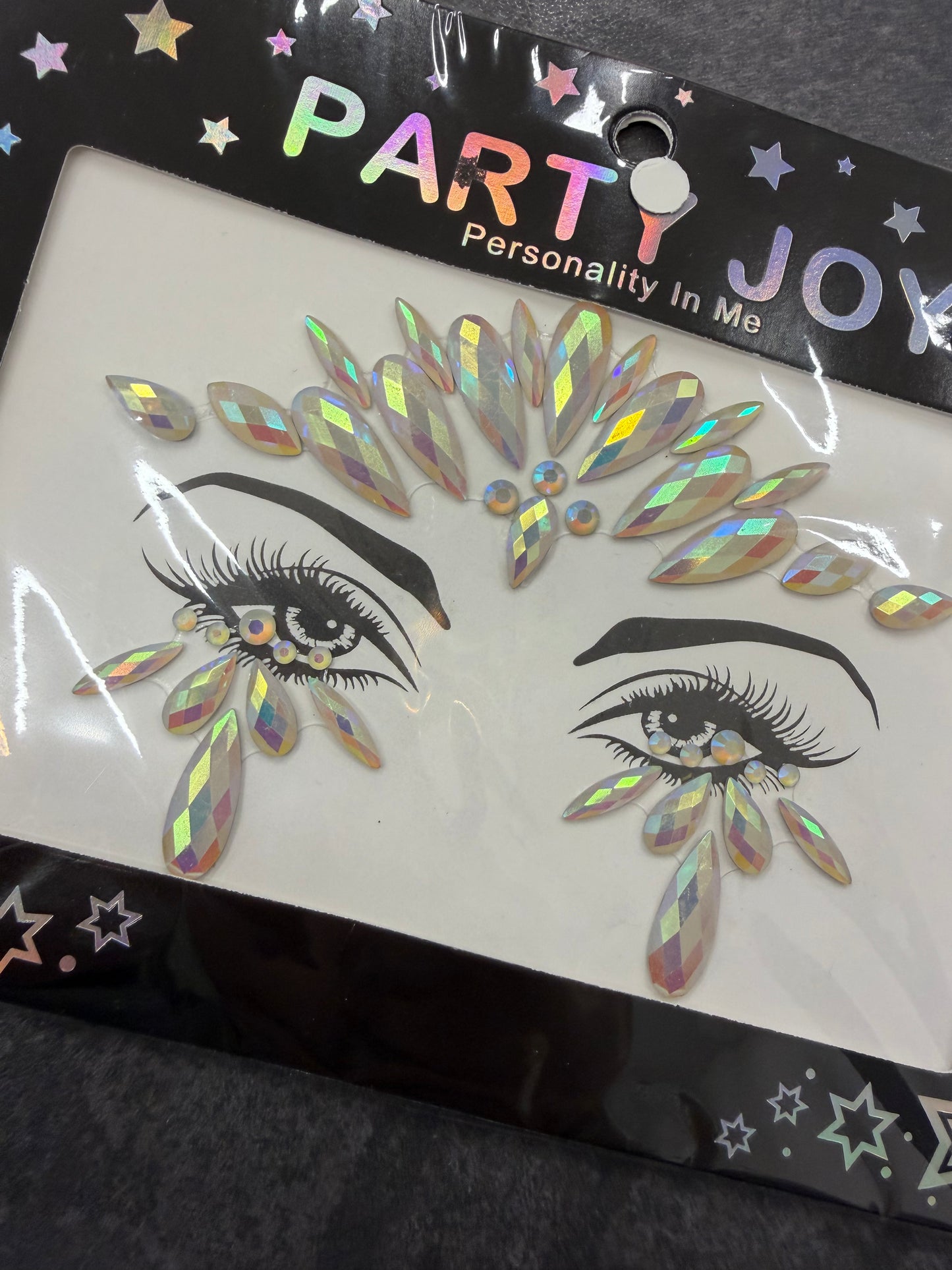 Svítící kamínky na obličej Whisper