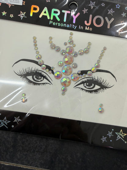 Svítící kamínky na obličej Cosmos