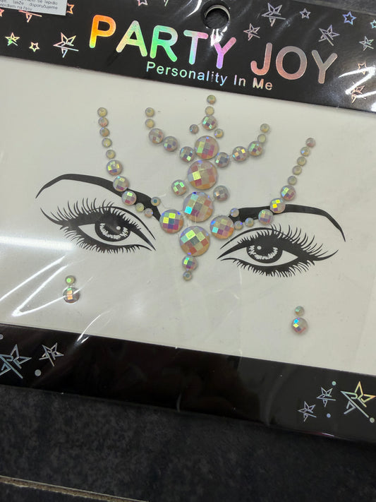 Svítící kamínky na obličej Cosmos