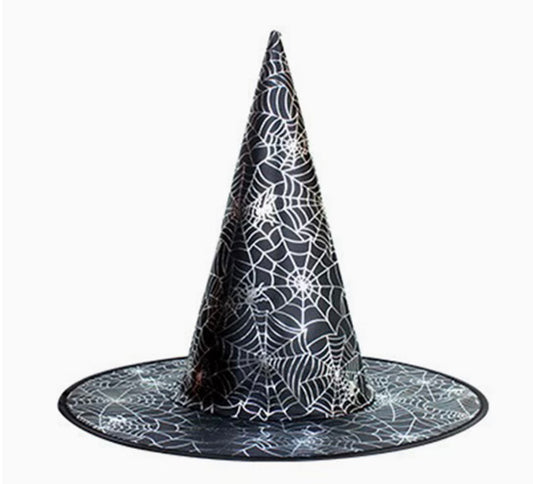 Černý čarodějnický klobouk pro děti na Halloween, kvalitní materiál
