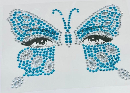 Kamínky na obličej Azure Butterfly - sicipotreby